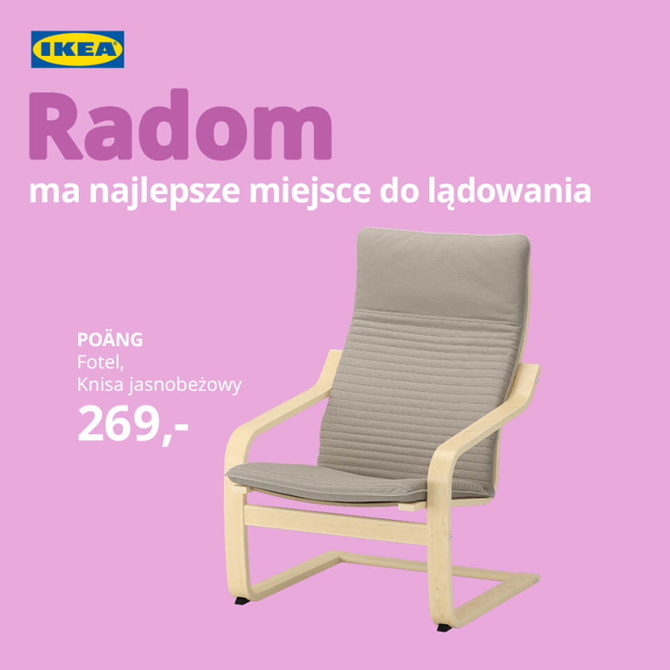 Reklama IKEA z fotelem, wpasowująca się w archetyp marki twórcy 